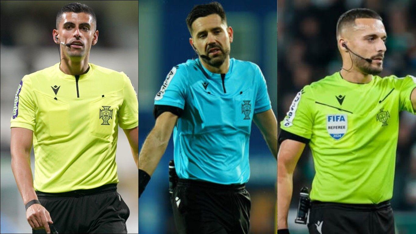 Árbitros José Bessa, João Gonçalves e aveirense Cláudio Pereira reprovam nos testes físicos