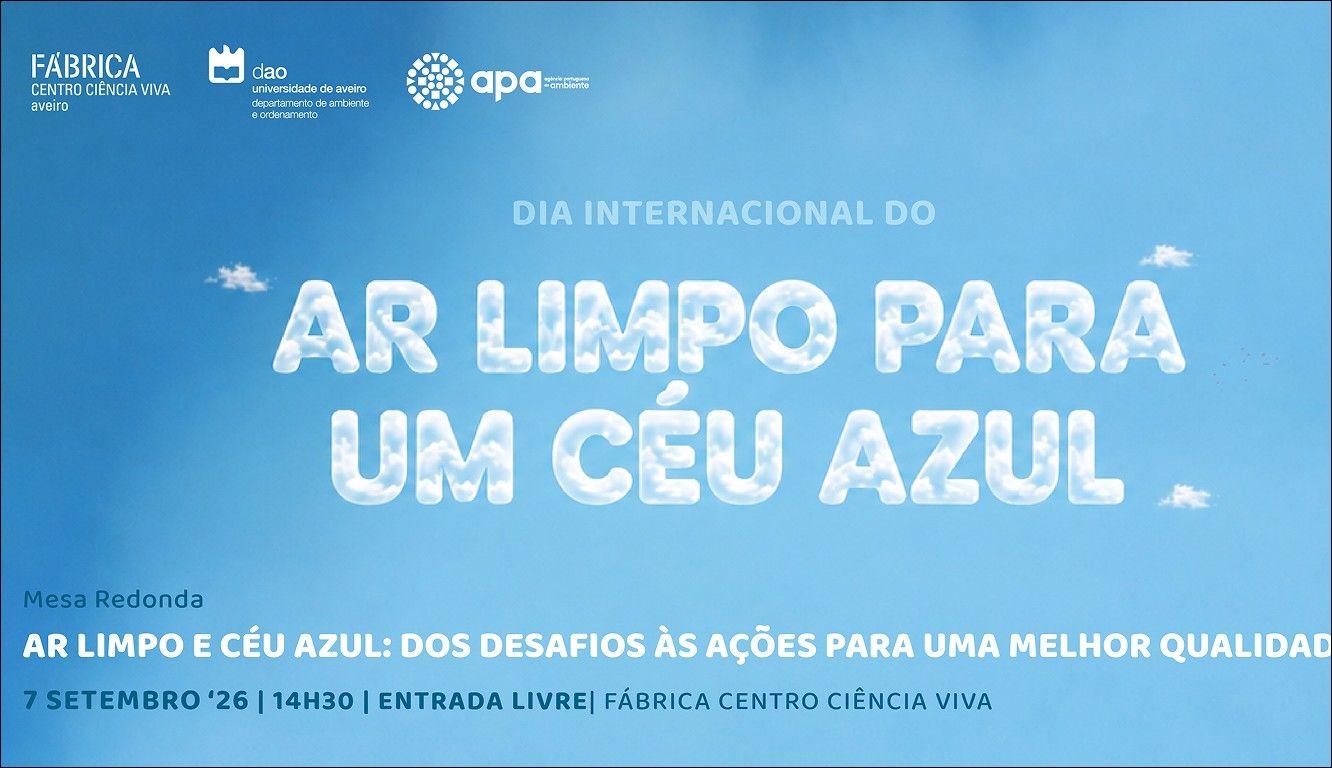 Debate sobre a qualidade do ar em Portugal decorre, esta tarde, na Fábrica Centro Ciência Viva