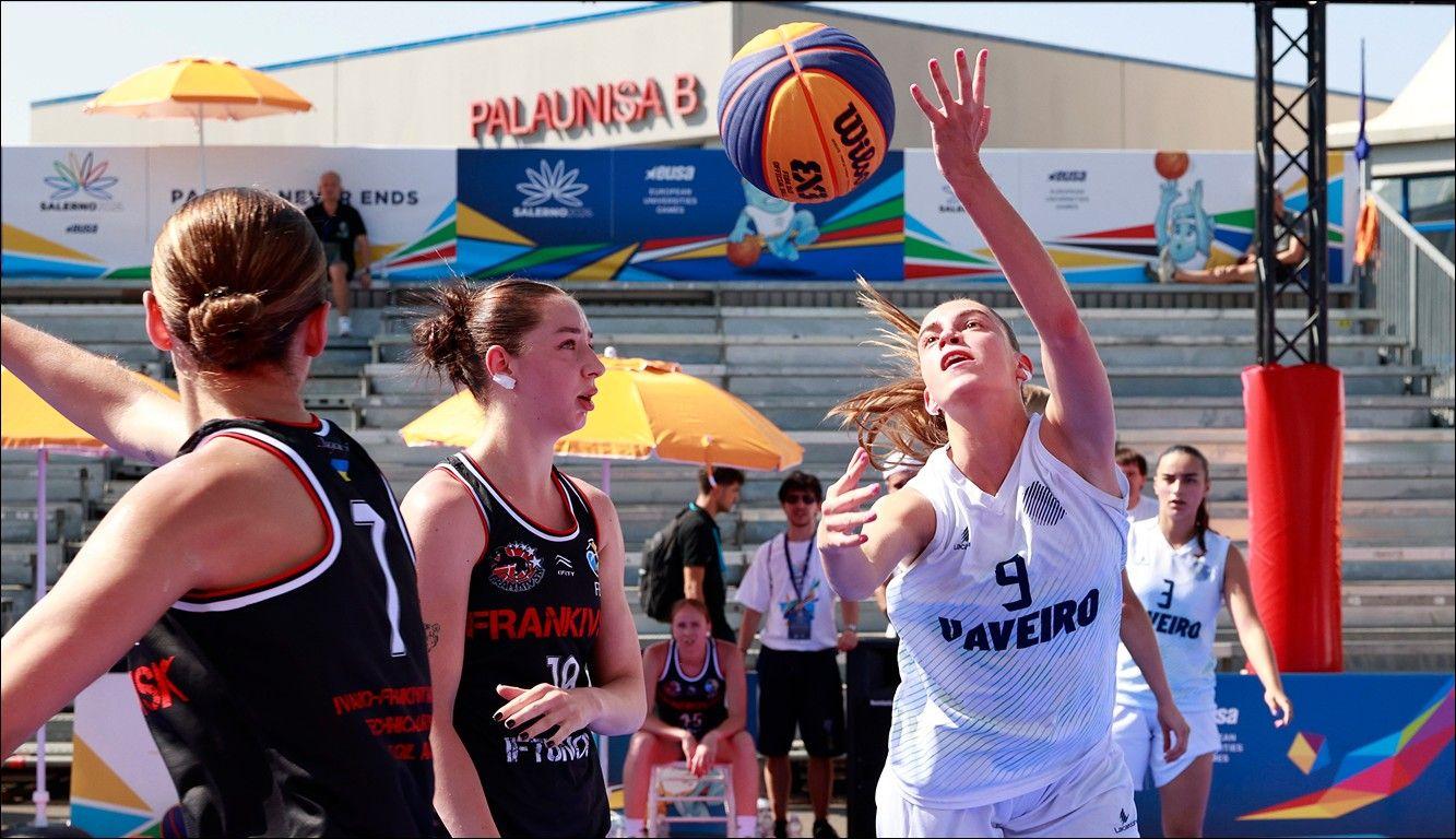 Salerno: Basquetebol Feminino 3x3 do UAveiro perde na segunda jornada com a Universidade de Sevilha 